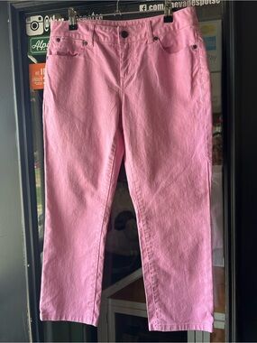 Talbots Pink Slim crop Jeans